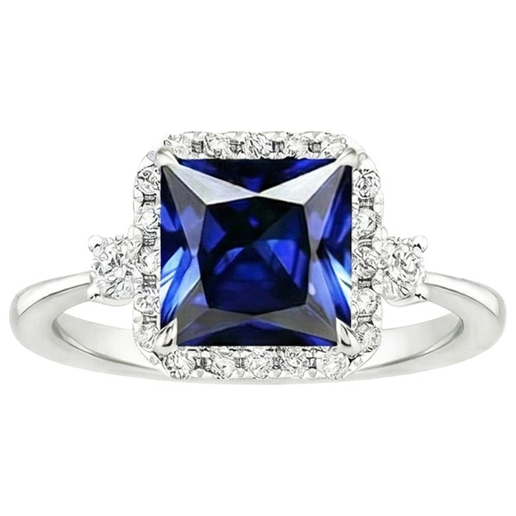 naturel diamant 6carats bague vue de profil