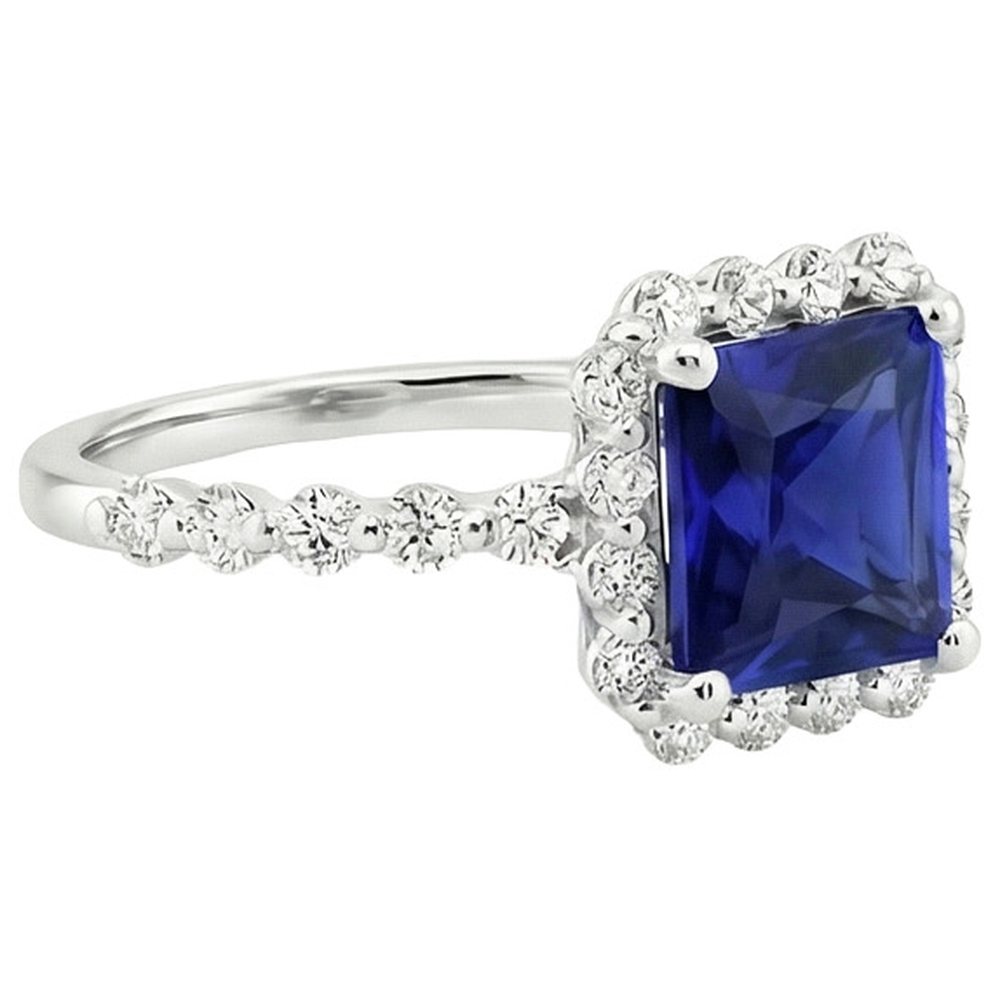 naturel diamant 6.25carats bague vue de profil
