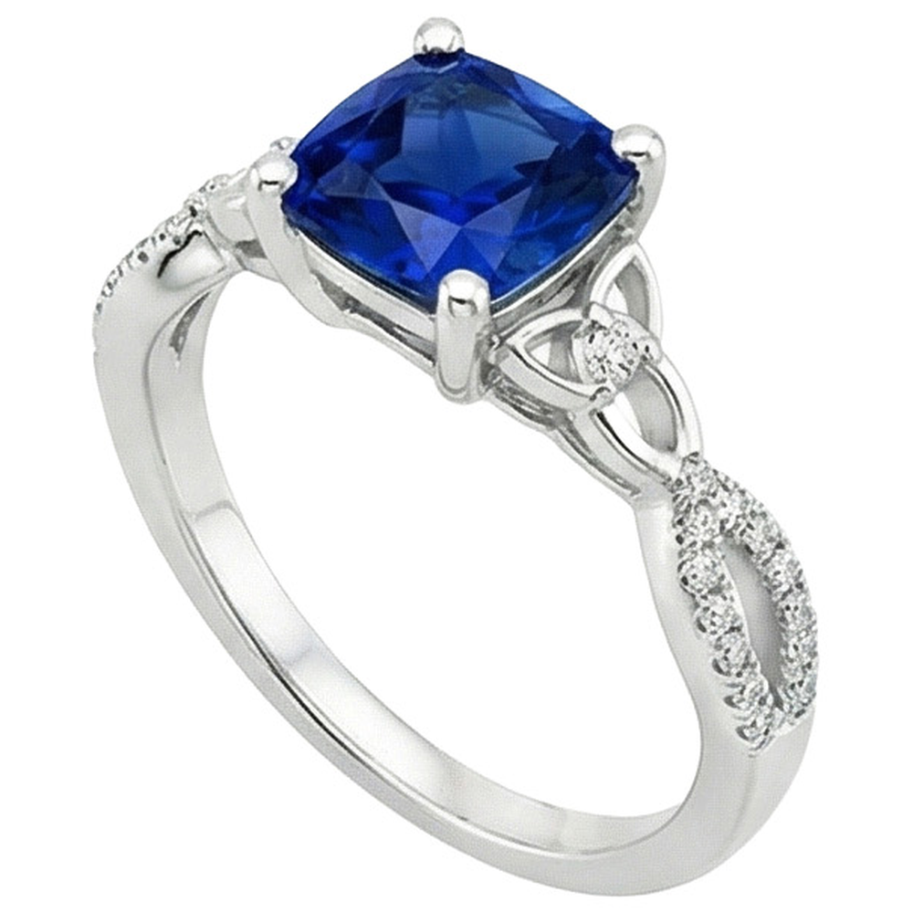 naturel round diamant 2.75carats bague vue de dessus