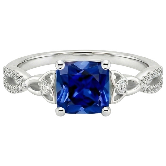 naturel round diamant 2.75carats bague détail rapproché