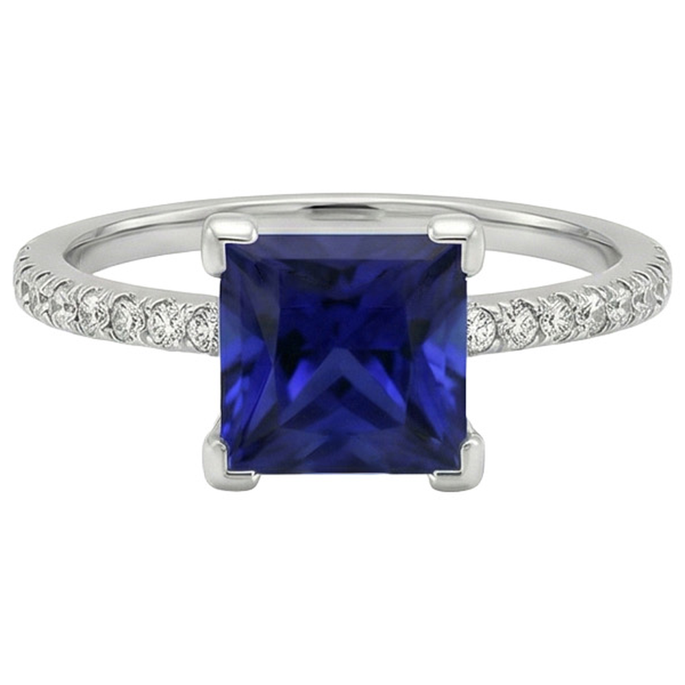naturel diamant 5.50carats bague vue de profil