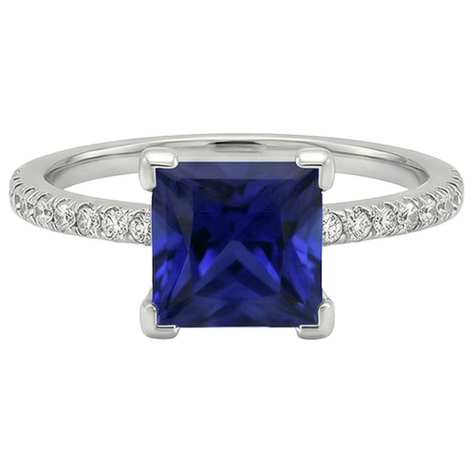 naturel diamant 5.50carats bague vue de profil