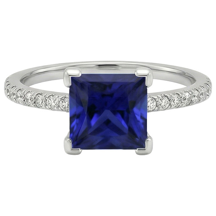 naturel diamant 5.50carats bague vue de profil