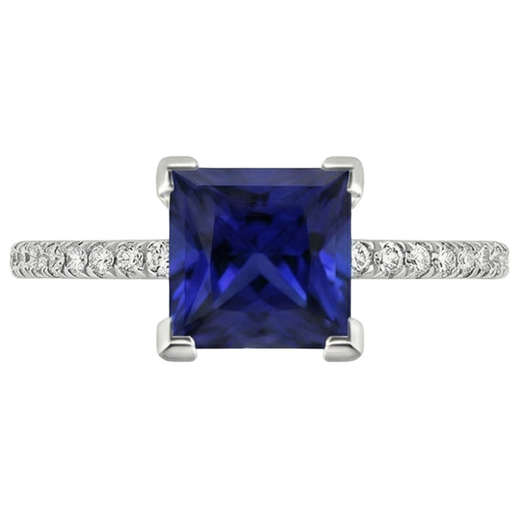 naturel diamant 5.50carats bague sur blanc