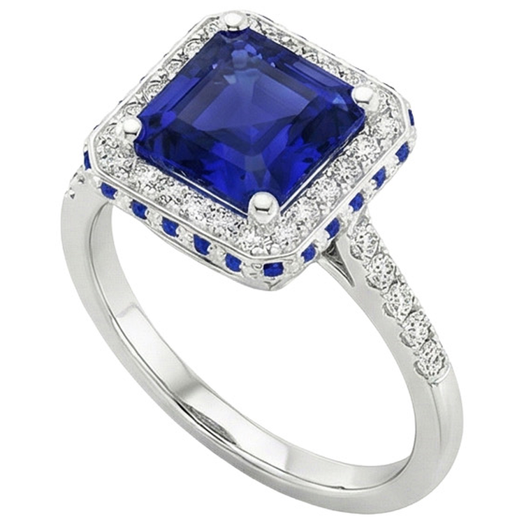 naturel diamant 4.50carats bague vue de dessus