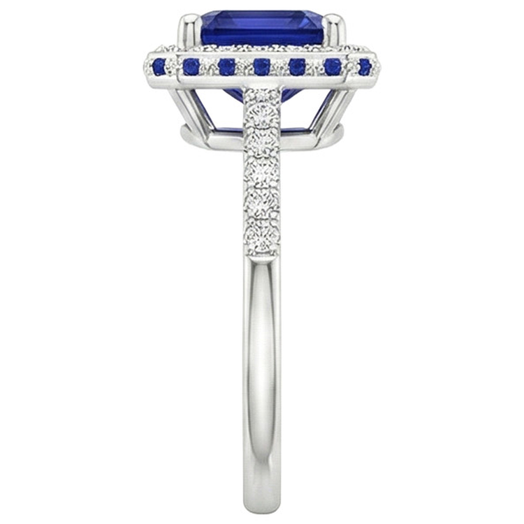 naturel diamant 4.50carats bague vue de profil