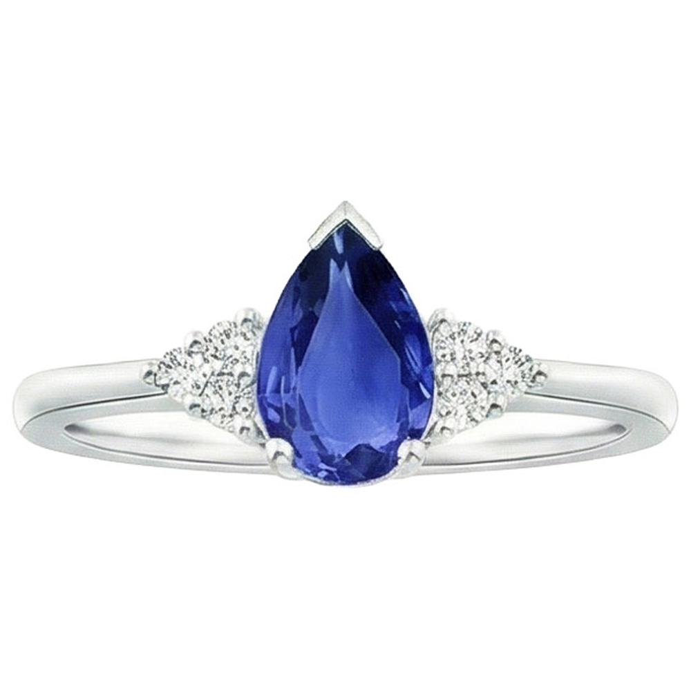 naturel round diamant 3.25carats bague angle de côté