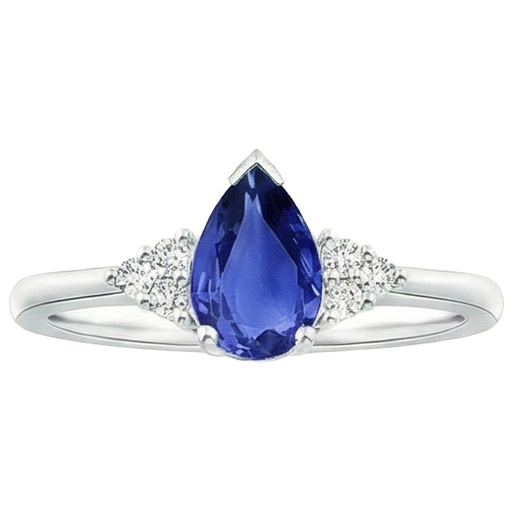 naturel round diamant 3.25carats bague angle de côté