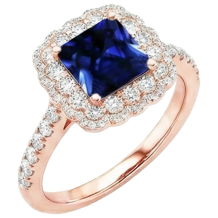 naturel round diamant 7carats bague détail rapproché