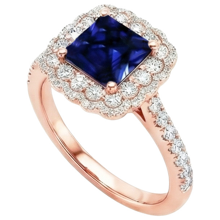 naturel round diamant 7carats bague vue de dessus