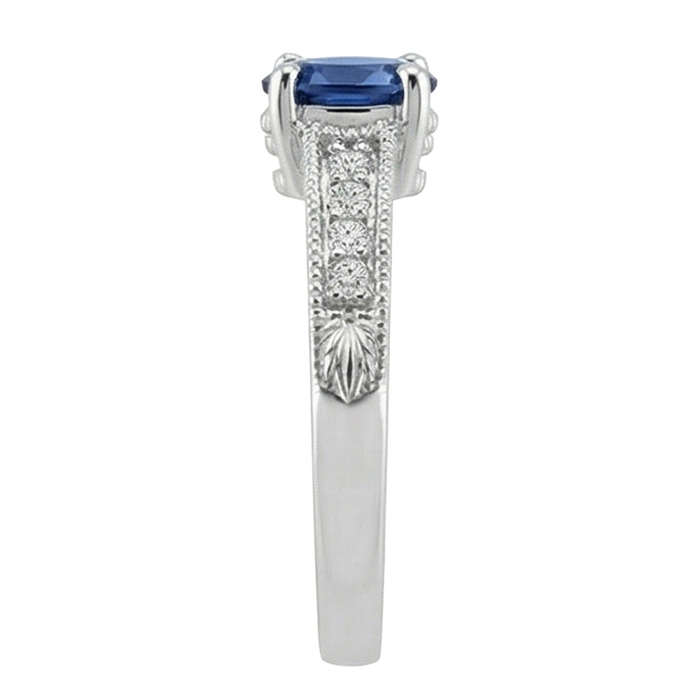 naturel round diamant 2carats bague vue de dessus