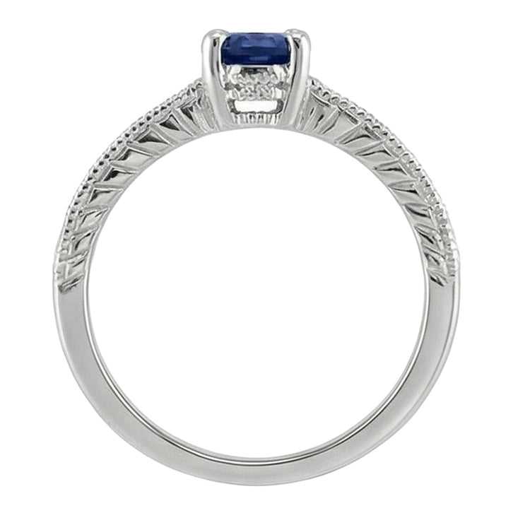 naturel round diamant 2carats bague vue de profil