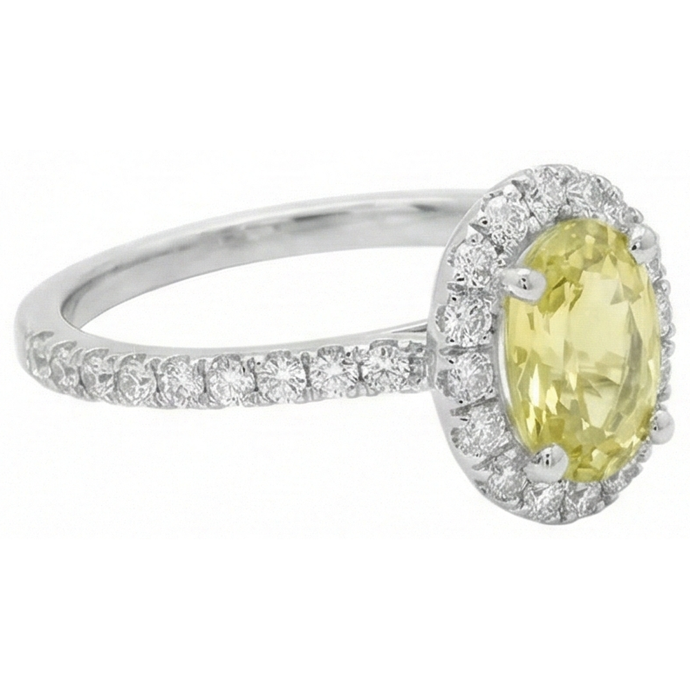 naturel round diamant 5carats bague vue de dessus