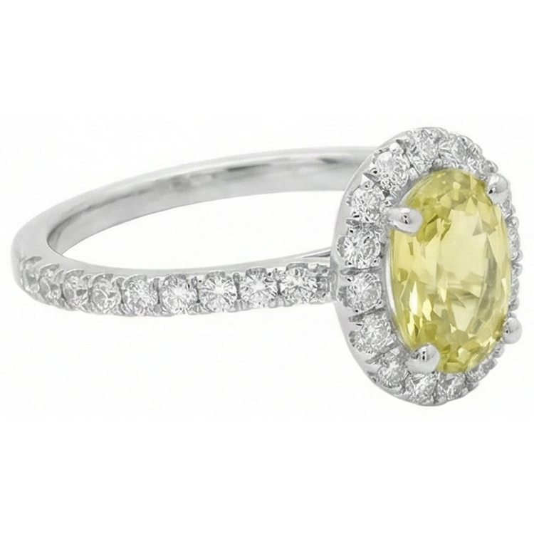 naturel round diamant 5carats bague vue de dessus
