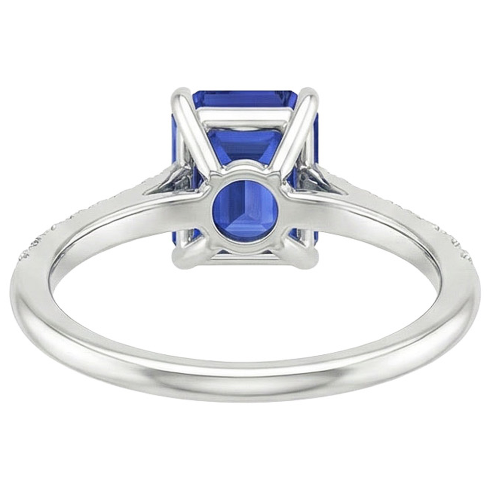 naturel diamant 3.50carats bague angle de côté