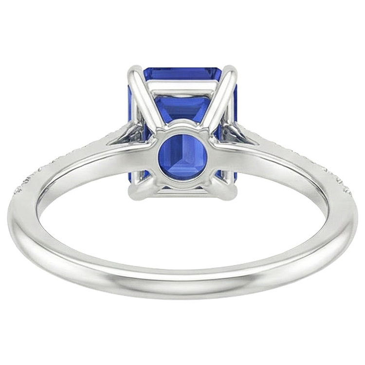 naturel diamant 3.50carats bague angle de côté