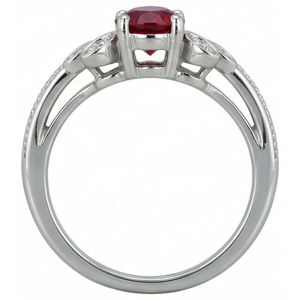 naturel round diamant 1carats bague détail anneau