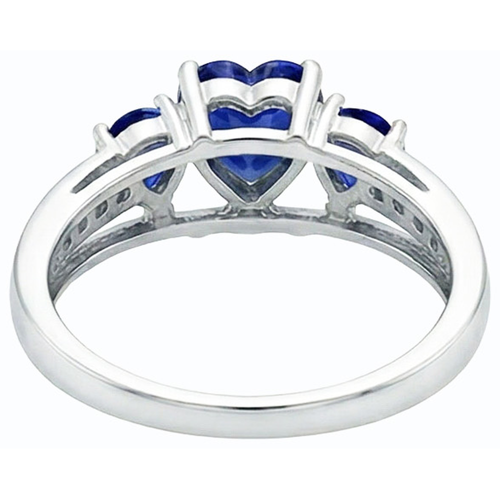 naturel round diamant 2carats bague vue de dessus