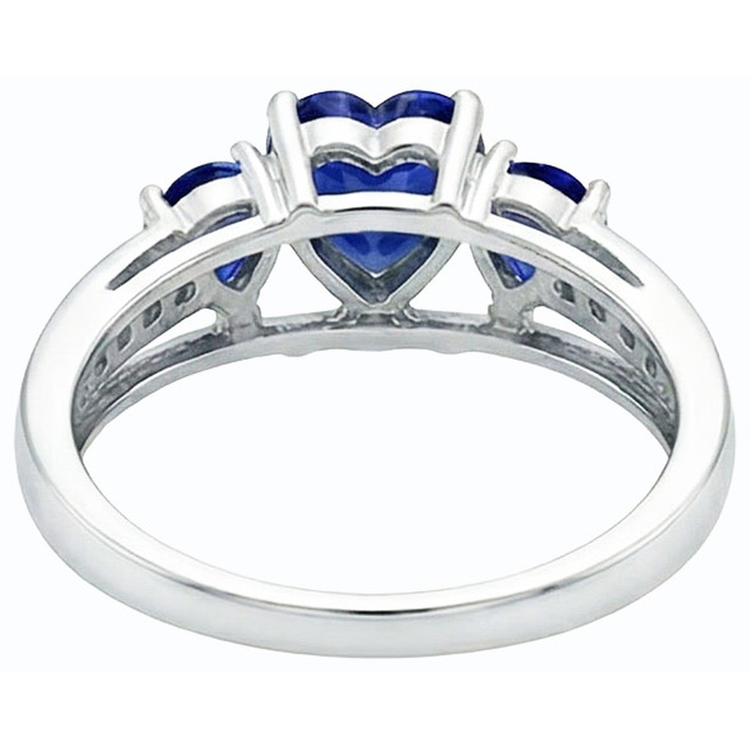 naturel round diamant 2carats bague vue de dessus