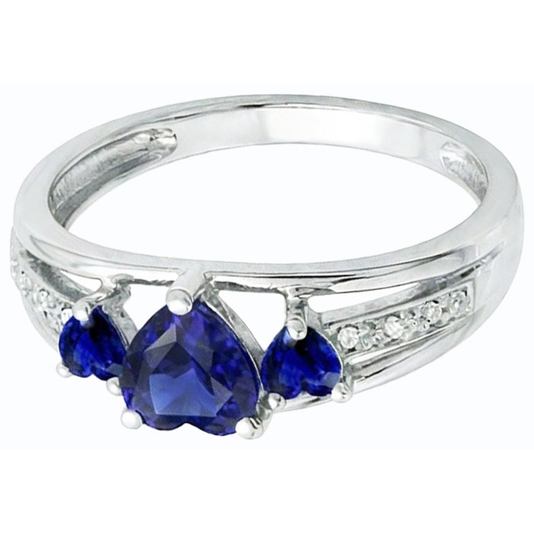 naturel round diamant 2carats bague vue de profil