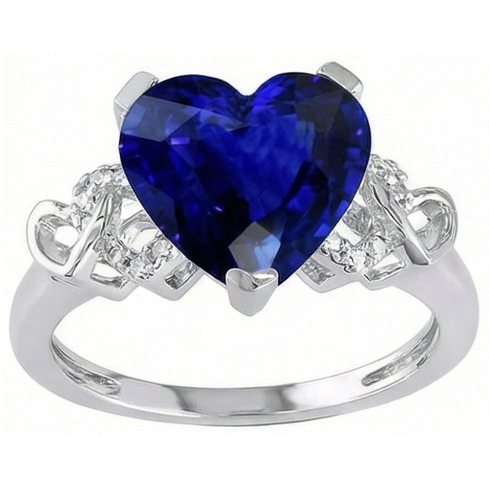 naturel round diamant 3.50carats bague angle de côté