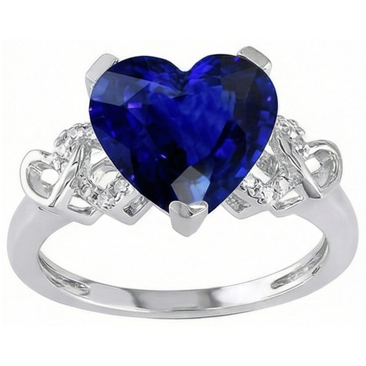 naturel round diamant 3.50carats bague angle de côté