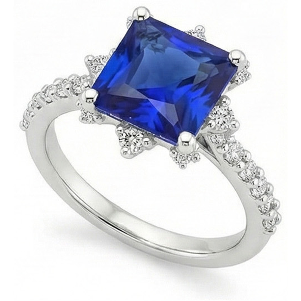 naturel diamant 6.25carats bague angle de côté