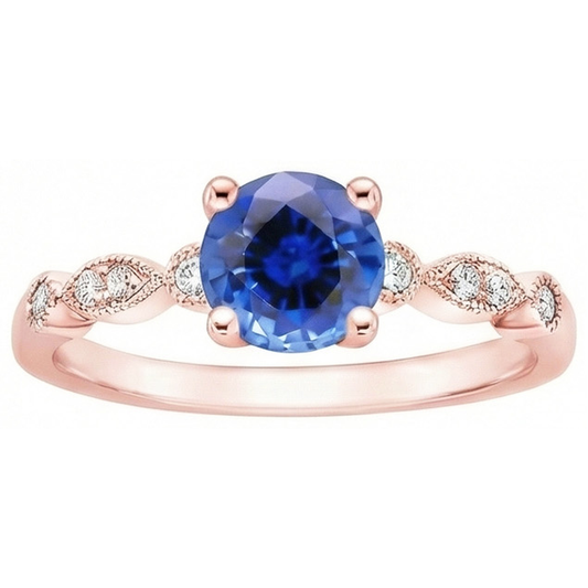 naturel round diamant 2.50carats bague détail rapproché
