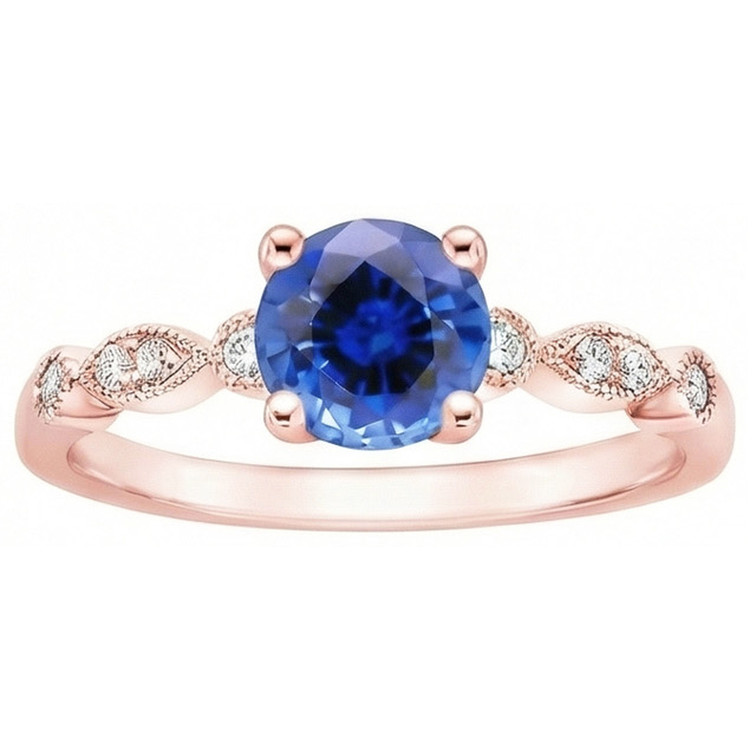 naturel round diamant 2.50carats bague détail rapproché