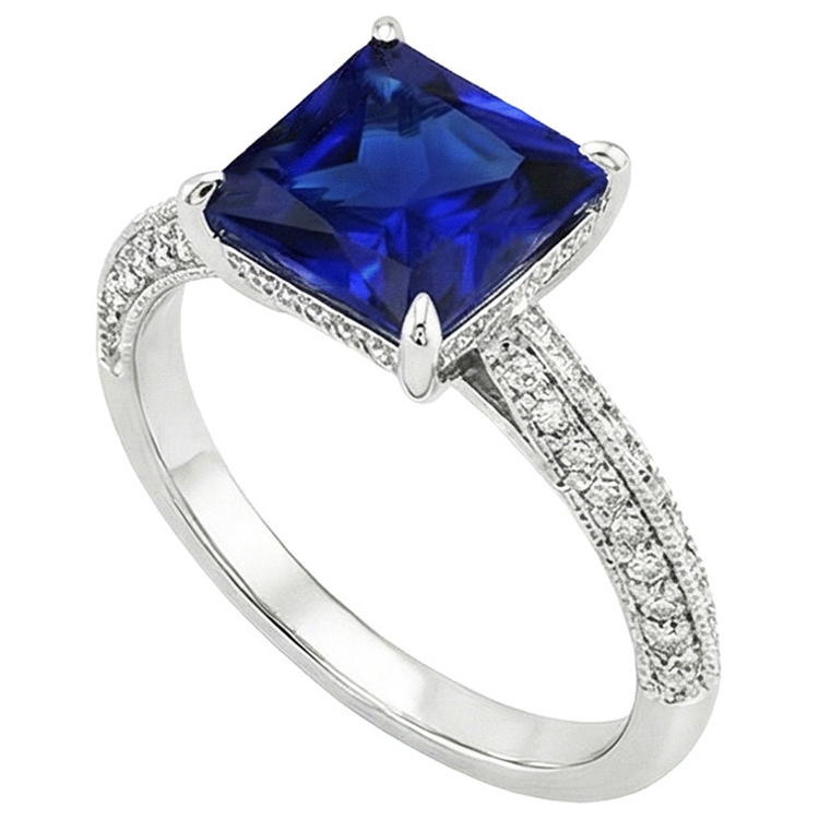 naturel diamant 4.50carats bague vue de dessus