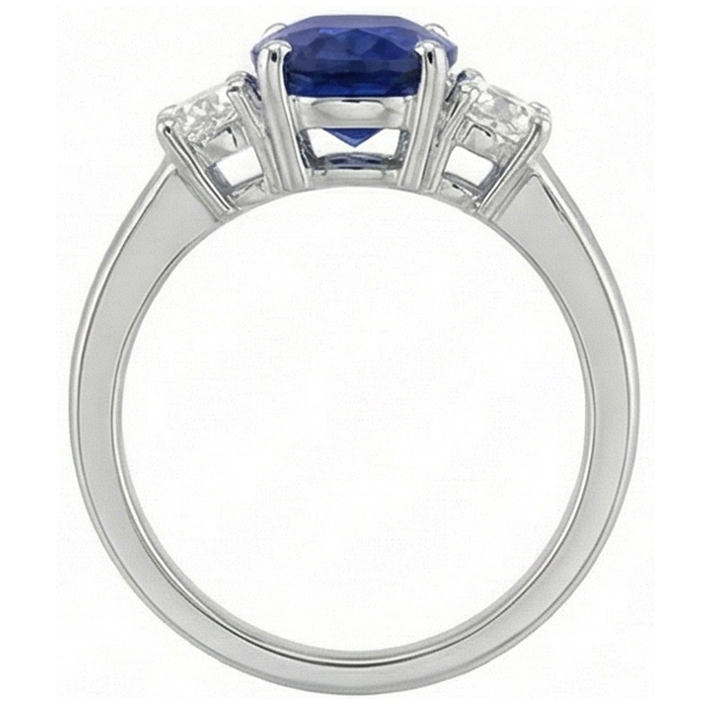 naturel oval diamant 5carats bague photo lifestyle
