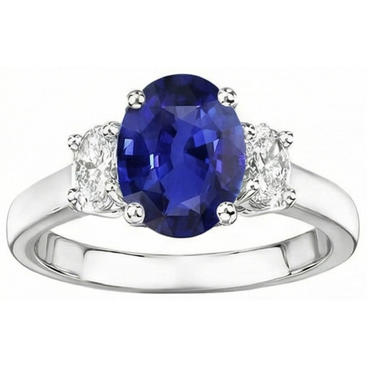 naturel oval diamant 5carats bague détail rapproché