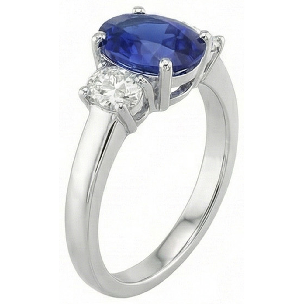 naturel oval diamant 5carats bague détail anneau