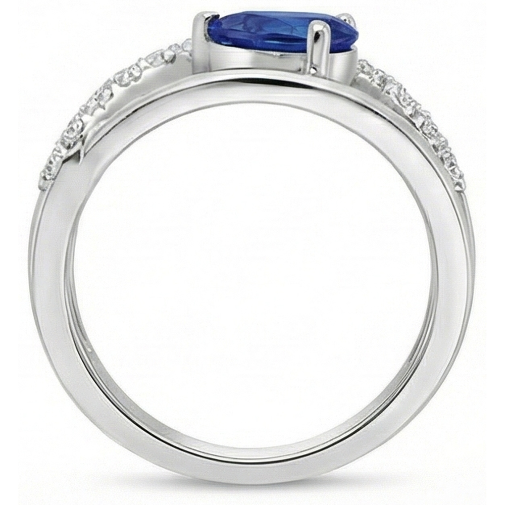 naturel round diamant 2.65carats bague vue de profil