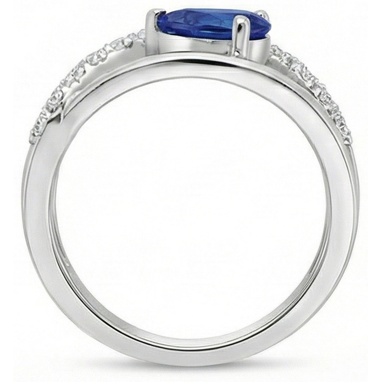 naturel round diamant 2.65carats bague vue de profil