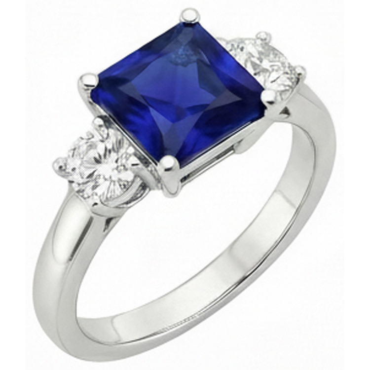 naturel round diamant 6carats bague angle de côté
