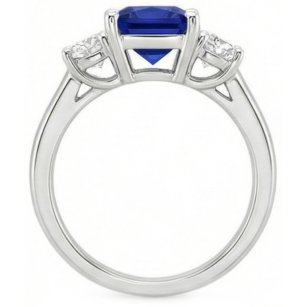naturel round diamant 6carats bague détail rapproché