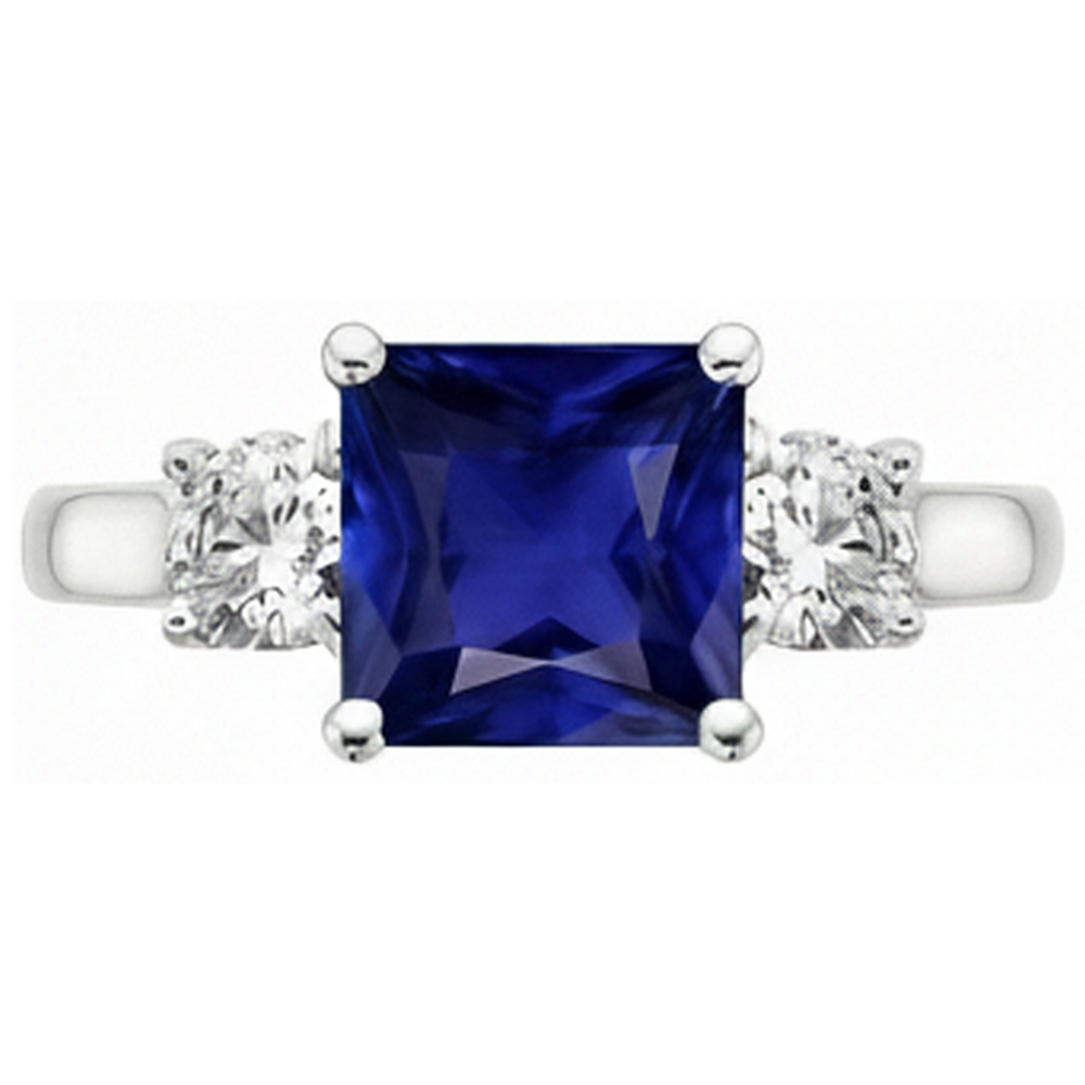 naturel round diamant 6carats bague vue de profil