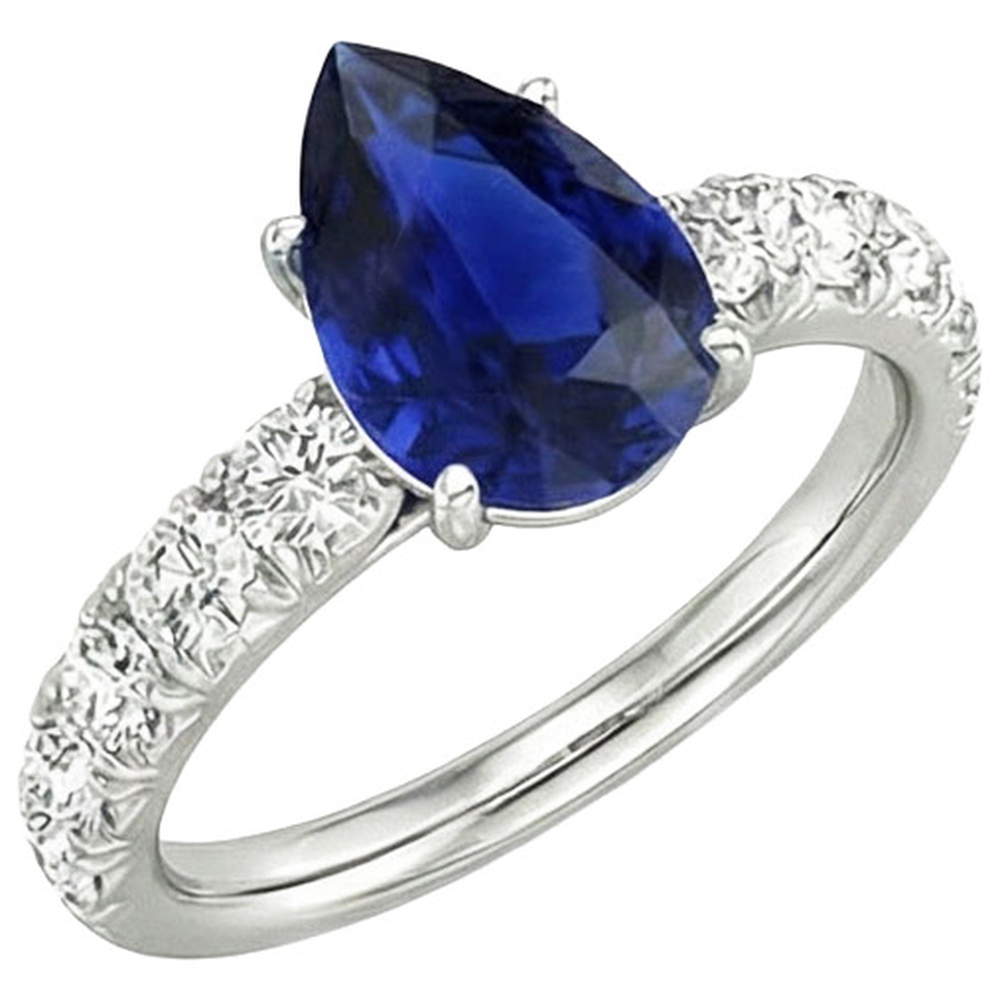 naturel round diamant 4.50carats bague angle de côté