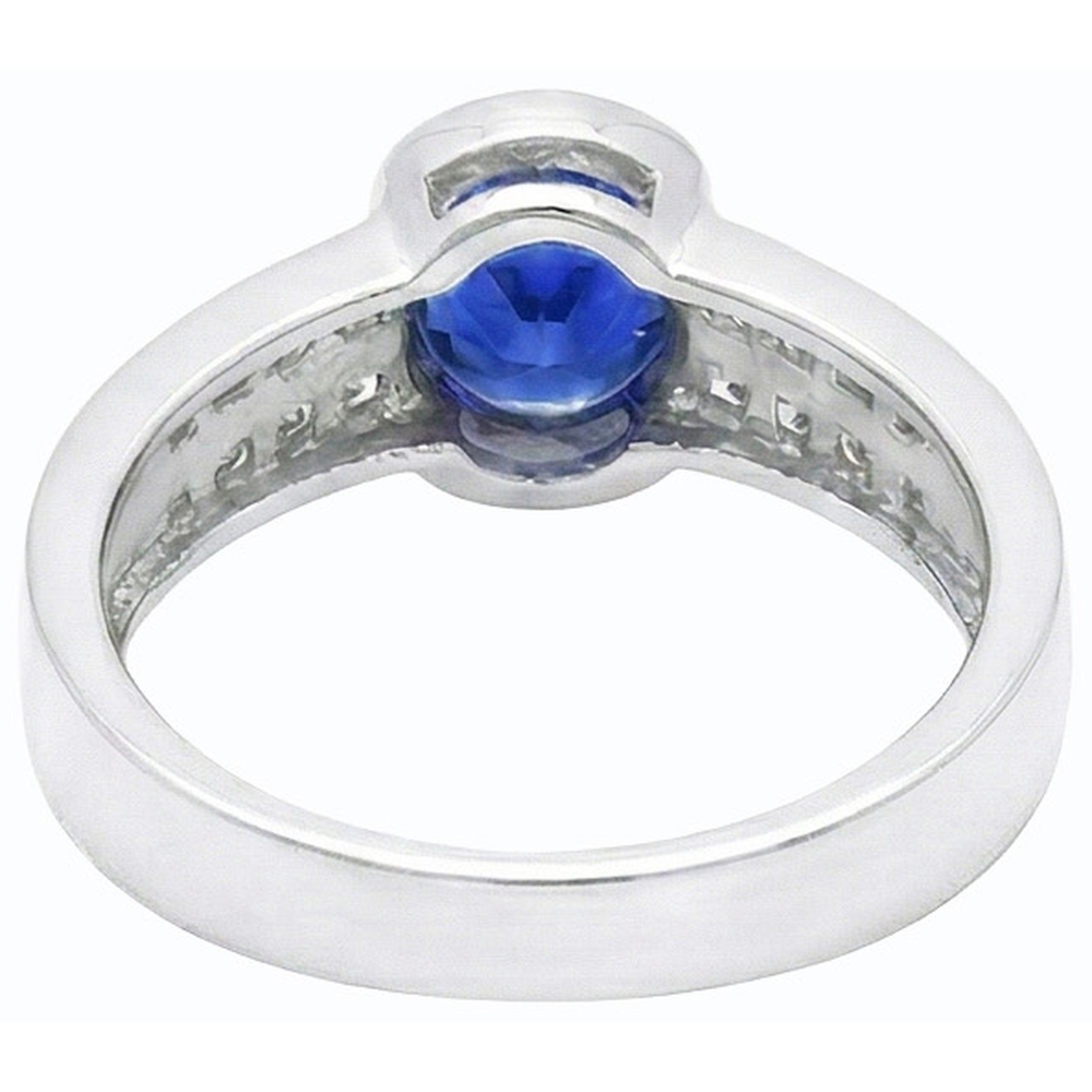 naturel round diamant 2.50carats bague angle de côté
