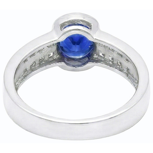 naturel round diamant 2.50carats bague angle de côté