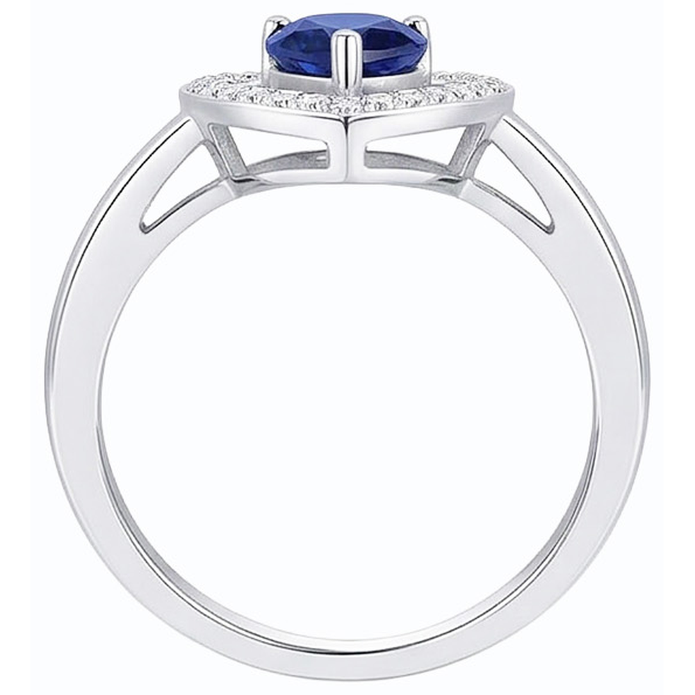 naturel round diamant 3carats bague angle de côté
