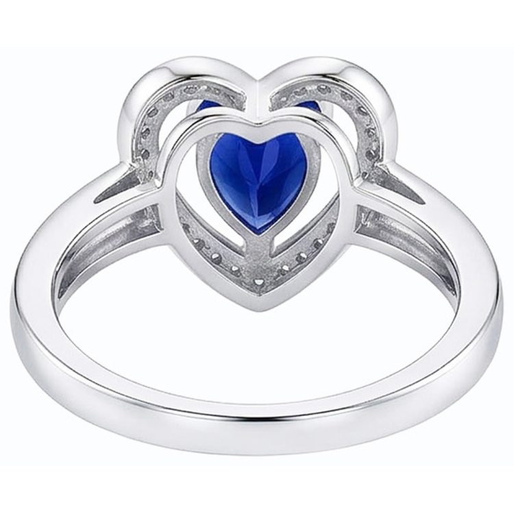 naturel round diamant 3carats bague vue de dessus