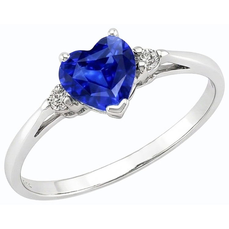 naturel round diamant 1.75carats bague sur blanc