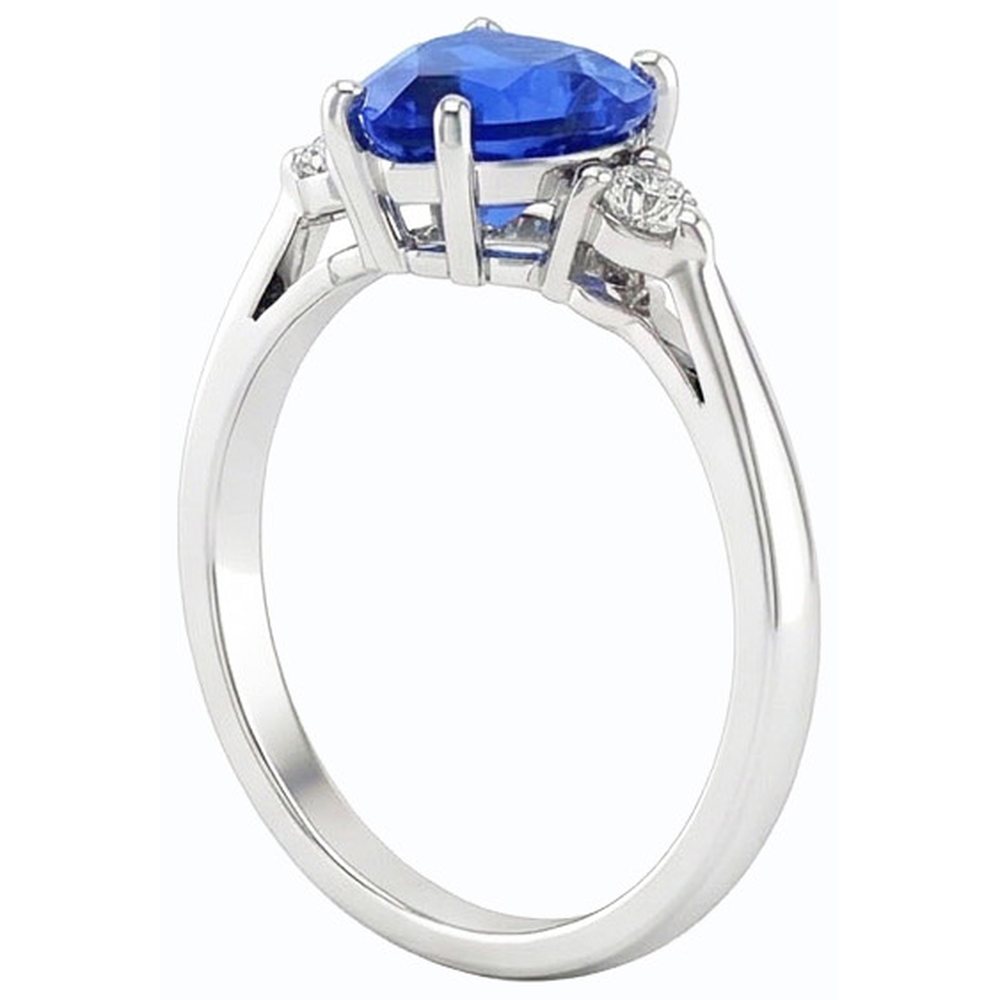 naturel round diamant 1.75carats bague trois quarts