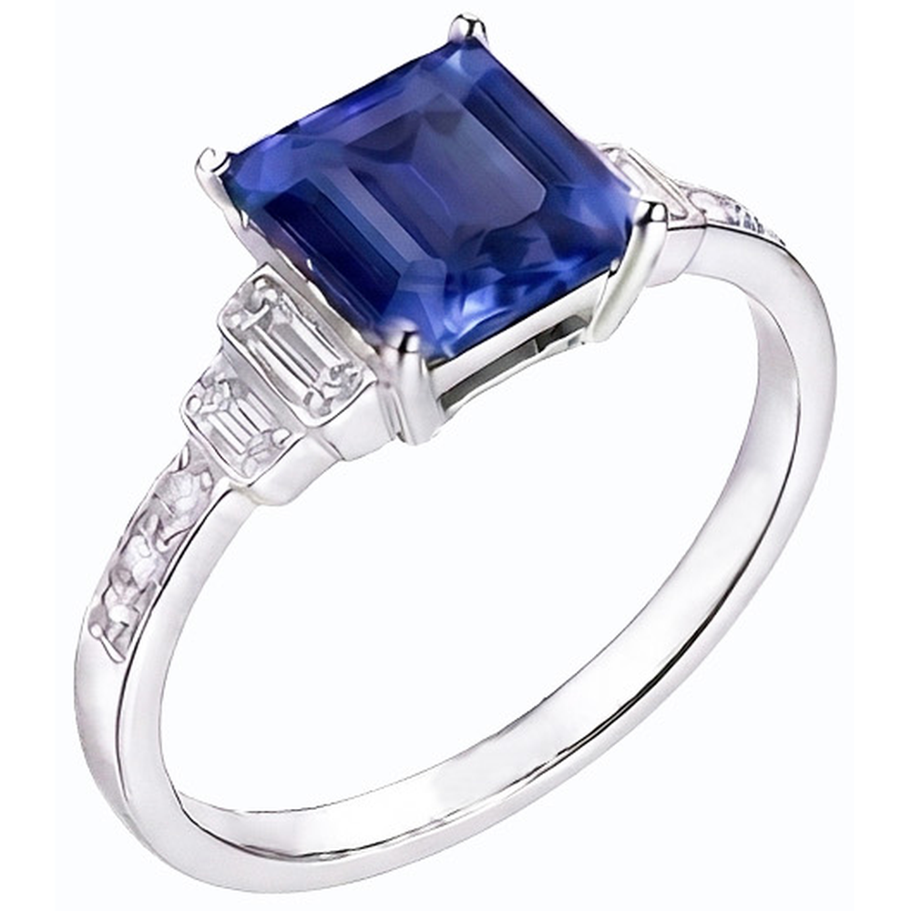 naturel diamant 3carats bague angle de côté