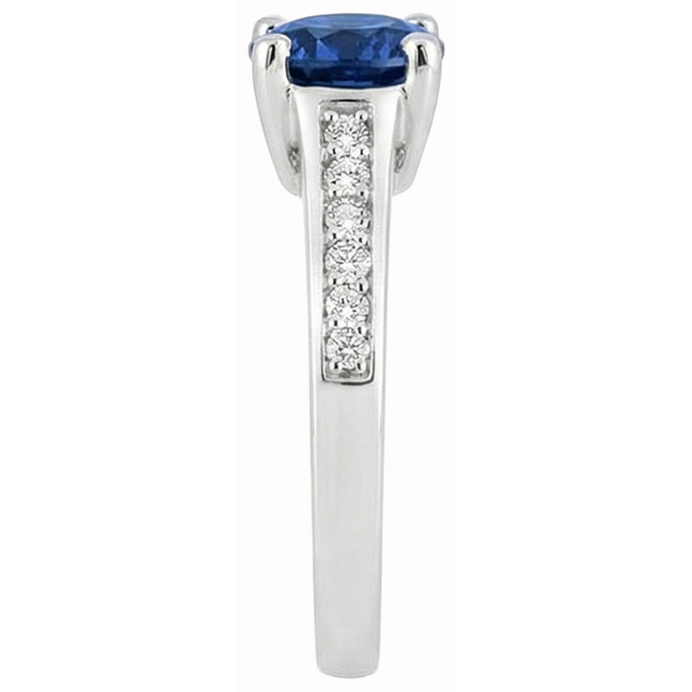 naturel round diamant 2.80carats bague vue de dessus