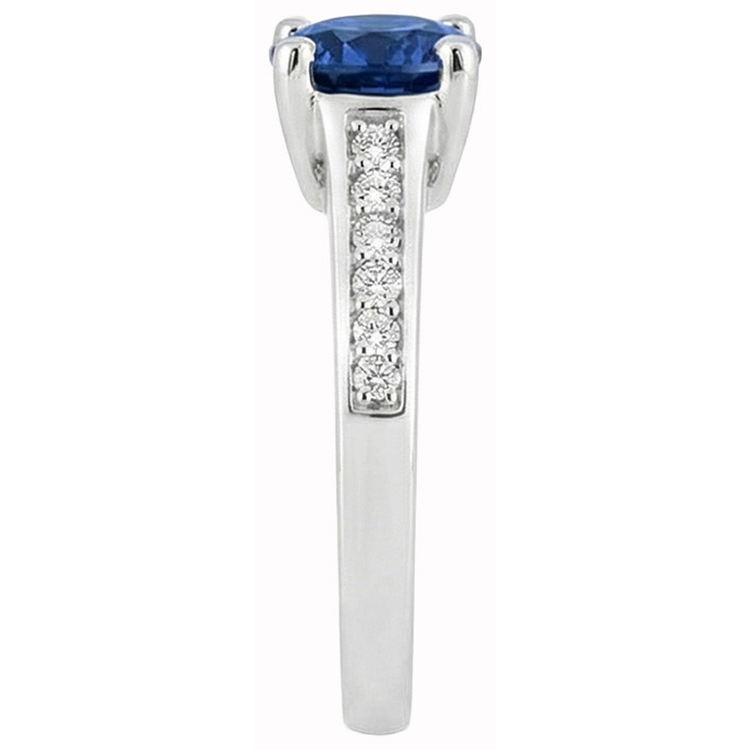 naturel round diamant 2.80carats bague vue de dessus