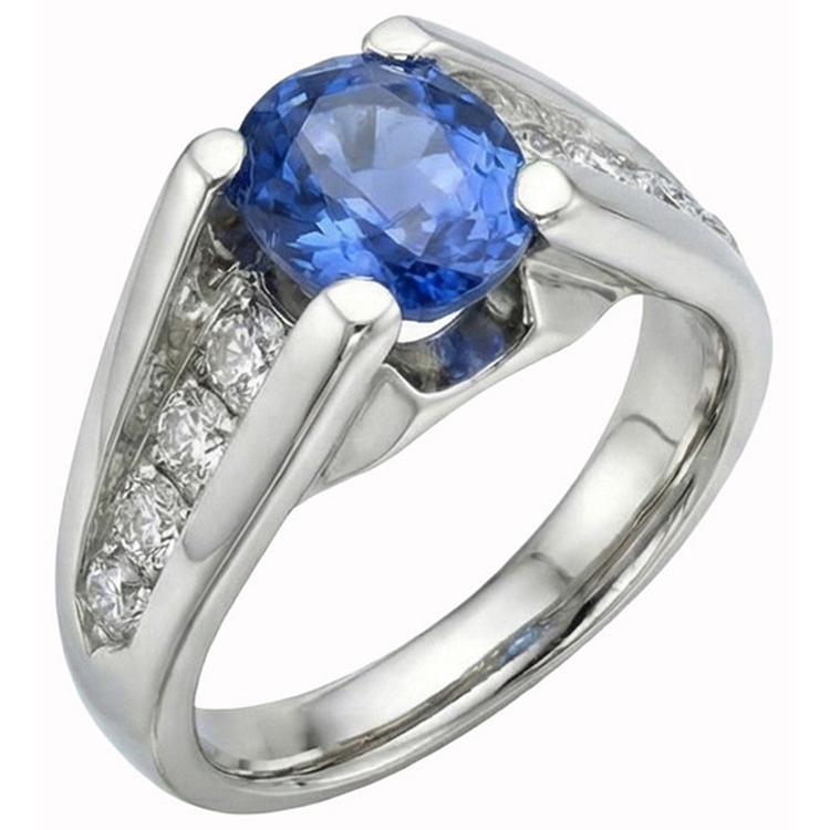 naturel round diamant 2.50carats bague détail rapproché