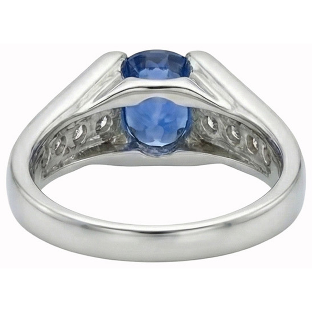 naturel round diamant 2.50carats bague vue de dessus